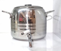 تصویر سماور روگازی استیل ۶ لیتر سوفرام ترکیه Sofram Turkey 6 liter Steel Samavar