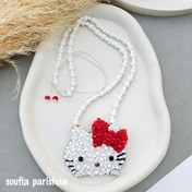 تصویر گردنبند دستساز هلوکیتی Hello Kitty necklace