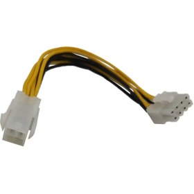 تصویر کابل تبدیل برق 4 پین به 8 پین cpu ا 4-pin to 8-pin cpu power conversion cable 4-pin to 8-pin cpu power conversion cable