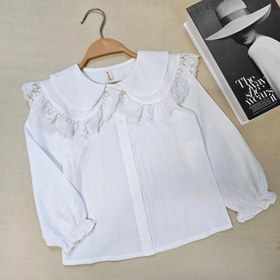 تصویر شومیز سفید دخترانه 3001121 