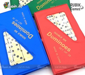 تصویر دومینو سرامیکی کیفی جیبی کوچک Small pocket ceramic domino