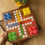 تصویر منچ و مار پله چوبی کد 0906 