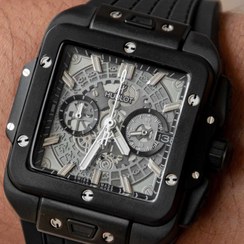 تصویر ساعت مچی عقربه ای مردانه هابلوت اسکویر بنگ ( HUBLOT ) - نقره ای MEN'S WATCHES HUBLOT