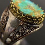 تصویر انگشتر فیروزه مردانه کد 2322 