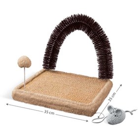 تصویر اسکرچر زمینی گربه نیناپت مدل برس دار Ninapet Ground Scratcher With Brush