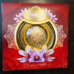 تصویر ظرف زعفران خاتم کاری یک مثقالی نگهدارنده درحفظ رنگ وعطر وطعم، جهت منزل، کادو، صادرات،وووو 