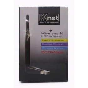 تصویر کارت شبکه بیسیم آنتن دار K-net 300Mbps USB K-net 300Mbps Wireless-N USB Adapter