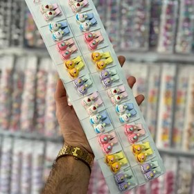 تصویر گیره عروسکی رنگی 