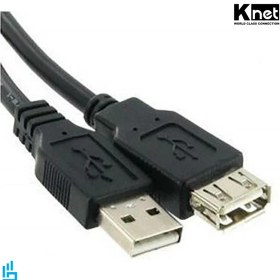 تصویر کابل افزایش طول USB 2.0 کی نت به طول 3 متر Knet USB 2.0 3m extension cable