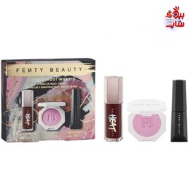 تصویر ست آرایشی فنتی بیوتی مدل Most Want’d شامل ریمل، هایلایتر و لیپ گلاس 