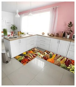 تصویر فرشینه پرمیوم فرش باکس اشپزخانه پا سینکی کد 6034 