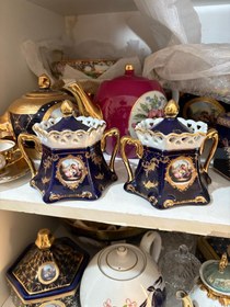 تصویر قندان چینی سورمه ای 