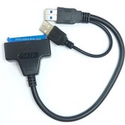 تصویر تبدیل USB 3.0 به هارد SATA لپ تاپی 2.5 اینچی USB 3.0 to SATA 3.0 2.5 inch Laptop SSD