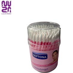 تصویر گوش پاک کن 100عددی سپتوناصورتی | Septona cotton swab 100pcs 
