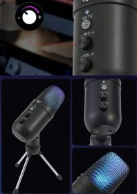 تصویر میکروفون رومیزی هویت مدل GK51 گیمینگ 