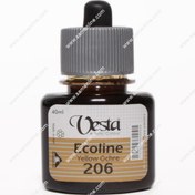 تصویر رنگ اکولین تک رنگ وستا کد Yellow Ochre 206 