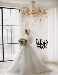 تصویر لباس عروس اسکارلت مدل نازنین 