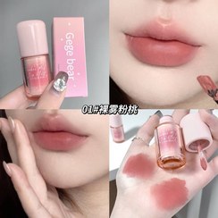 تصویر رژ لب مایع خمیری و مخملی گی گی بیر GEGE BEAR مدل POWDER MIST LIP GLAZE - 0 GEGE BEAR POWDER MIST LIP GLAZE