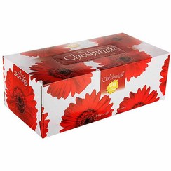 تصویر دستمال کاغذی طرح مینا قرمز 150 برگ دو لایه چشمک 