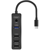 تصویر هاب usb تایپ سی مک بوک ارلدام مدل HUB08 usb hub erldom hub08 macbook