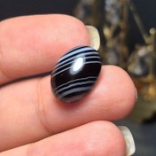 تصویر نگین سنگ اونیکس سلیمانی معدنی کد 60434 