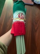 تصویر پرچم دستی ایران سایز ۳۰ در ۴۰ سانت 