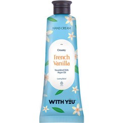 تصویر کرم مرطوب کننده ویت یو (With You) مدل French Vanilla حجم 50 میلی‌ لیتر مرطوب کننده و آبرسان ویت یو مدل French Vanilla