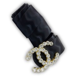 تصویر کمربند مجلسی چنل رنگ طلایی Belt fashion