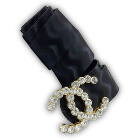 تصویر کمربند مجلسی چنل رنگ طلایی Belt fashion