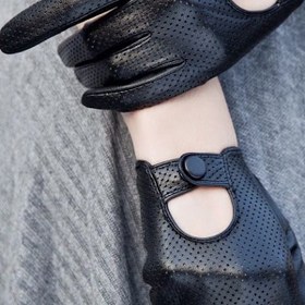 تصویر دستکش چرم رانندگی meli Velona 