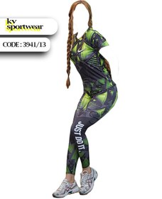 تصویر ست تیشرت لگ ورزشی زنانه NIKE کد 0025 NIKE womens leg sports t shirt set code 0025