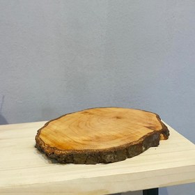 تصویر تخته سرو چوبی تنه درخت روستیک کوچک - بزرگ / 6 