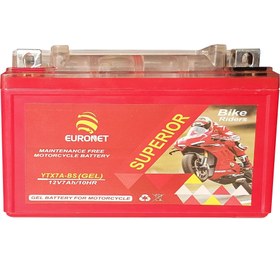 تصویر باتری کوتاه موتورسیکلت 7 آمپر 12 ولت Euronet YTX7-BS(Gel) 12V 7Ah Euronet Gel YTX-BS 12v rechargable battery - 7Ah