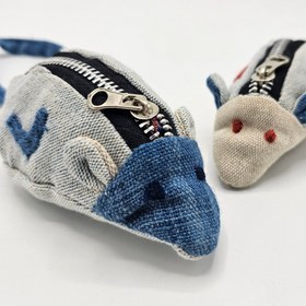 تصویر کیف هندزفری طرح موش آبی 