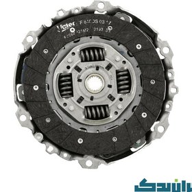 تصویر دیسک و صفحه والئو سبز اصلی ( هرینگتون ) مناسب رانا و 206 کد 826213 valeo clutch kit code 826213 suitable for Runna