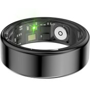 تصویر حلقه هوشمند استیل SR03 - مشکی / ۱۱ Smart Ring Sr03