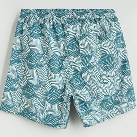 تصویر خرید اینترنتی مایو مردانه فیروزه‌ای السی وایکیکی S5P087Z8 Kısa Boy Desenli Erkek Deniz Şortu
