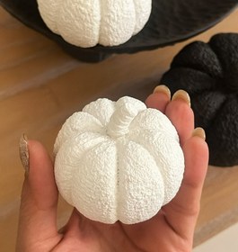 تصویر کدو دکوری تدی ست ۲ عددی - خردلی 