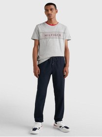 تصویر تیشرت مردانه تامی هیلفیگر اورجینال خاکستری Tommy Hilfiger MW0MW30035-07 