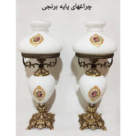 تصویر شمعدان طرح چراغ پایه برنجی ارتفاع 62 سانتی متر کد 3002 