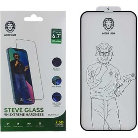 تصویر Green 9H Steve Glass Strong Full Screen Protector for iPhone 14 Plus/ 13 Pro Max گلس گرین لاین 9H Steve Glass Strong Full Screen Protector for iPhone 14 Plus/ 13 Pro Max