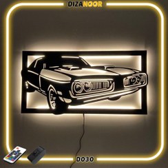 تصویر تابلو بک لایت طرح ماشین کلاسیک داج دیزانور کد D030 