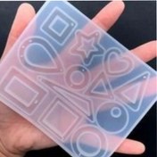 تصویر قالب رزین مدل رزین اپوکسی گوشواره کد uu-90 