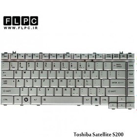 تصویر کیبورد لپ تاپ توشیبا Toshiba Satellite S200 سفید 