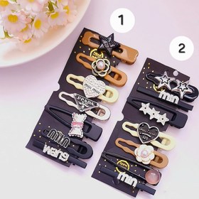 تصویر ست گیره مو پاپیون و ستاره 