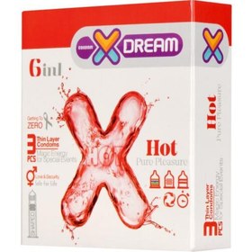 تصویر کاندوم 3عددی داغ تنگ کننده تاخیری خاردار شیاردار Hot ایکس دریم ا X Dream Hot Condom 3pcs X Dream Hot Condom 3pcs