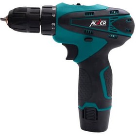 تصویر دریل پیچ گوشتی شارژی آلور 12 ولت کد 2011 cordless screwdriver drill alver code 2011