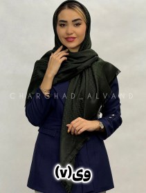 تصویر روسری ژاکارد سبز یشمی(0327) 