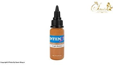 تصویر رنگ تاتو اینتنز قهوای روشن (اورجینال) intenze light brown 30ml 