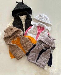 تصویر پافر بچگانه داخل خز سایز ۴۵ کرمی 